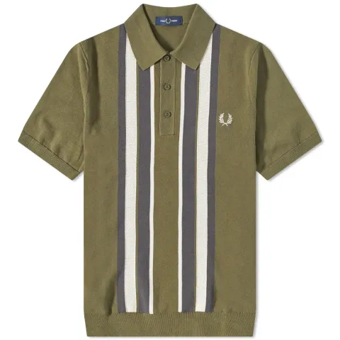 Stripe Knit Polo