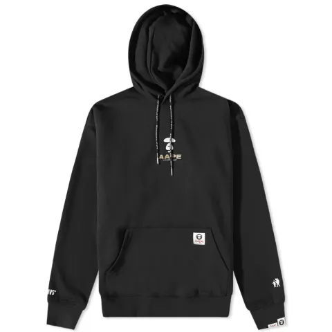 AAPE Back Print Moon Face Hoodie