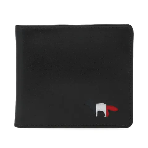 Maison Kitsuné Tricolour Leather Wallet