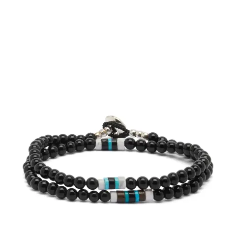 Double Wrap Stone Bracelet
