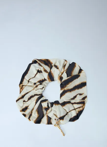 GANNI Patterned Silk Hair Tie