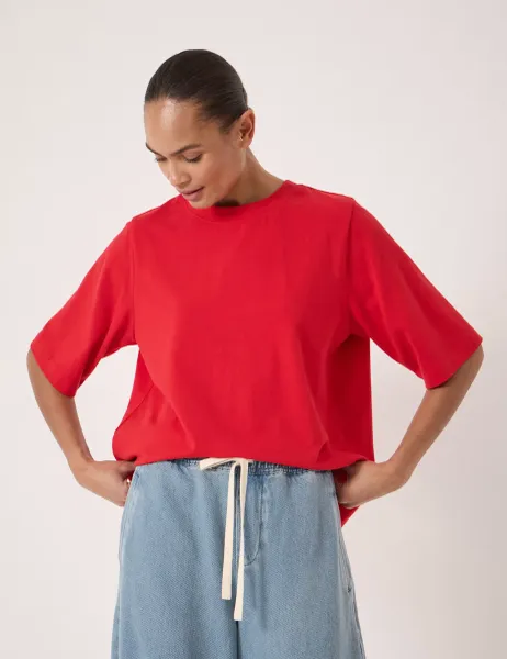HUSH Pure Cotton T-Shirt Bright Red