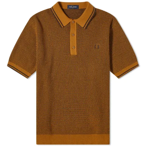 Textured Knit Polo