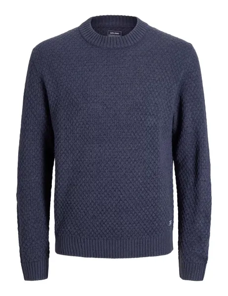 Jack & Jones Structured Crew Neck Jumper Navy