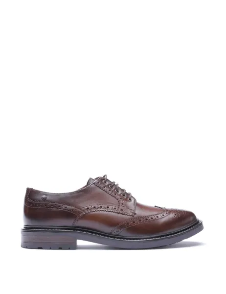 Base London Leather Brogues Brown