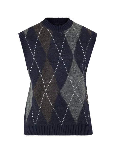 Only Harlequin Knitted Vest - Night