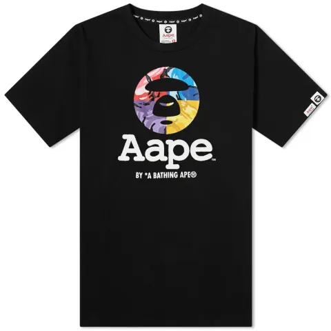 AAPE Multi Camo Moon Face T-Shirt