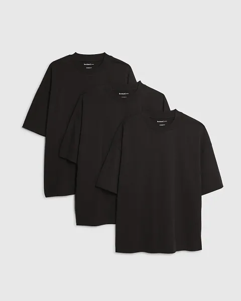 River Island Oversized Fit Crew Neck T-Shirts 3 Pack