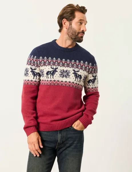 FatFace Cotton Rich Crew Neck Jumper