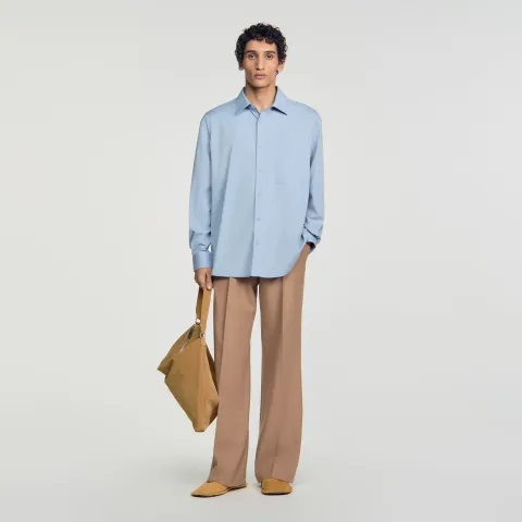 Oversized cotton shirt