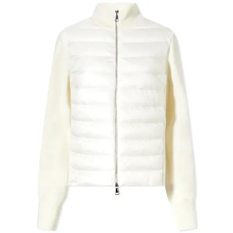 Padded High Neck Cardigan