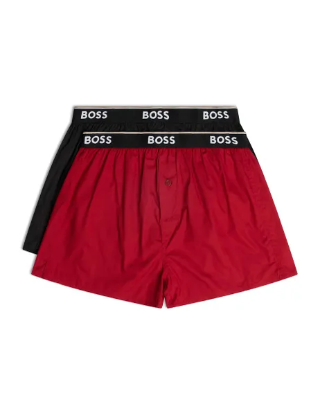 Boss 2 Pack Pure Cotton Woven Boxers