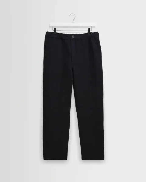 Wax London Kurt - Navy and Black Tonal Jacquard Trouser