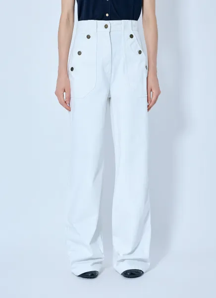 Max Mara Button-Detail High-Waisted Trousers