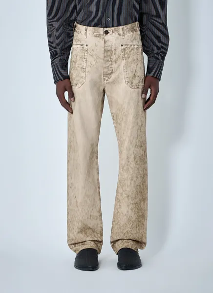 Wide-Leg Denim Jeans