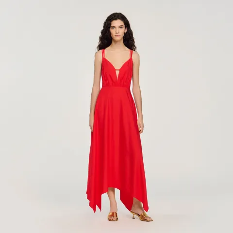 Asymmetric maxi dress