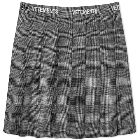 Logo School Girl Skirt