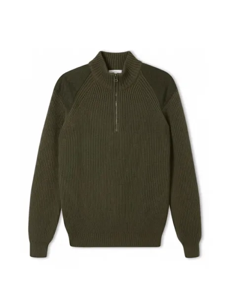 Peregrine Pure Wool Half Zip Jumper
