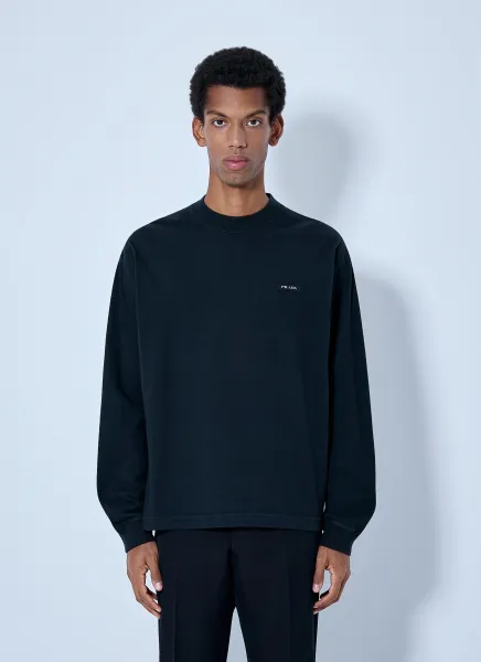 Prada Crewneck Long Sleeve Sweatshirt