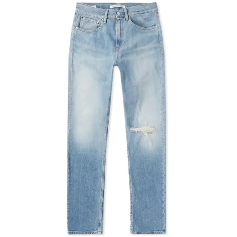 CKJ 016 Skinny West Distressed Jean