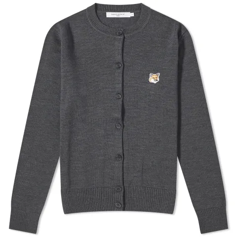 Maison Kitsuné Fox Head Patch Adjusted Cardigan
