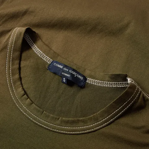 Comme des Garcons Homme Garment Dyed Logo Tee