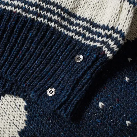 Mohair Whale Jacquard Crew Knit