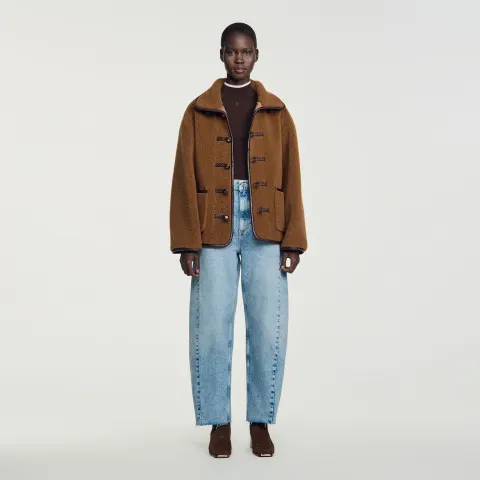 Short faux fur coat