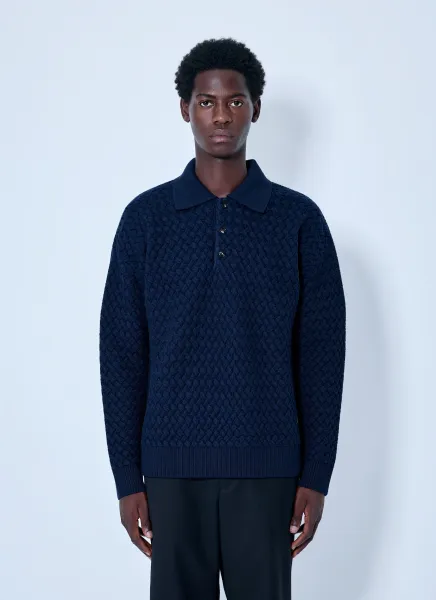 Lightweight Wool Intrecciato Sweater