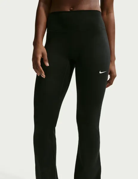 Nike One High-Waisted Flared Leggings Black Mix