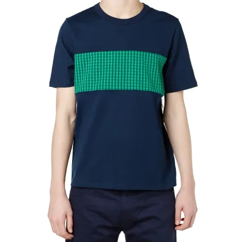 Seersucker Insert Panel Tee