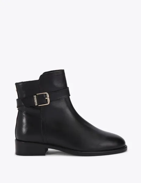 Carvela Wide Fit Pienza Leather Ankle Boots Black