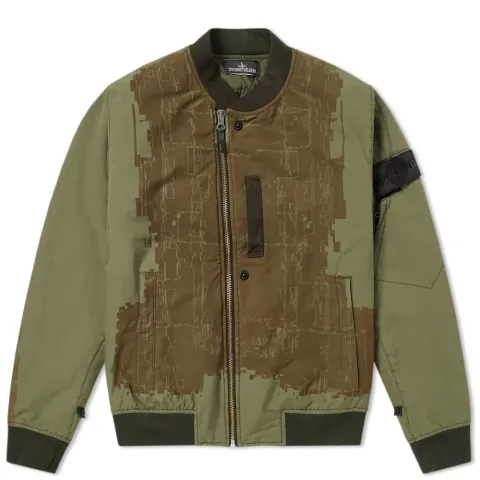 David TC Asymmetric Zip Bomber Jacket
