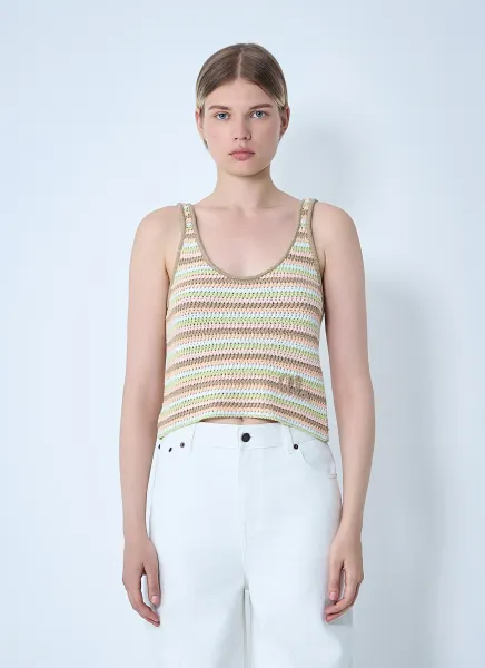 Cropped Logo Tank Top