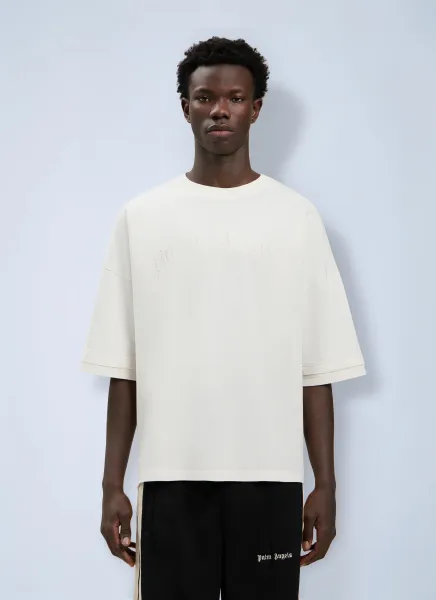 Curved Logo Loose Double T-Shirt
