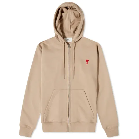 AMI A Heart Zip Through Hoodie