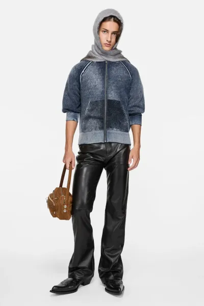 Inside-out print hoodie