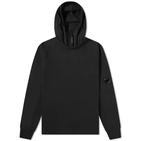 Diagonal Raised Fleece Arm Lens Popover Hoodie