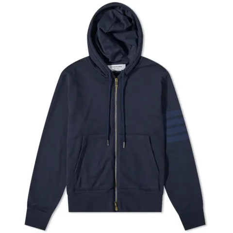 4 Bar Tonal Zip Hoodie