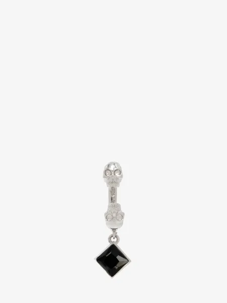Twin Skull Earring