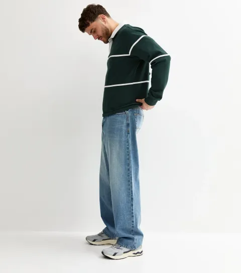 Men's Blue Baggy Fit Jeans