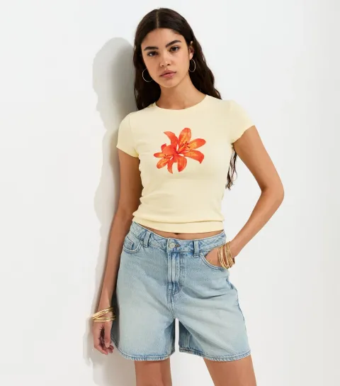 Women's Light Blue Denim Shorts
