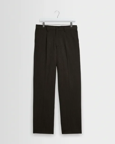 Aubyn - Brown Two Tone Wool Blend Trouser