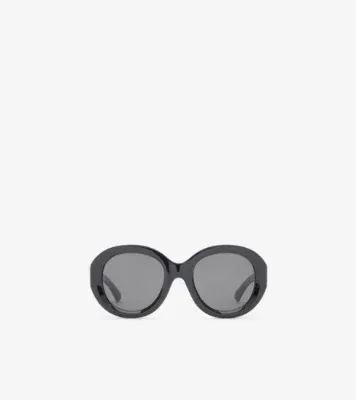 Heritage Round Sunglasses in Black