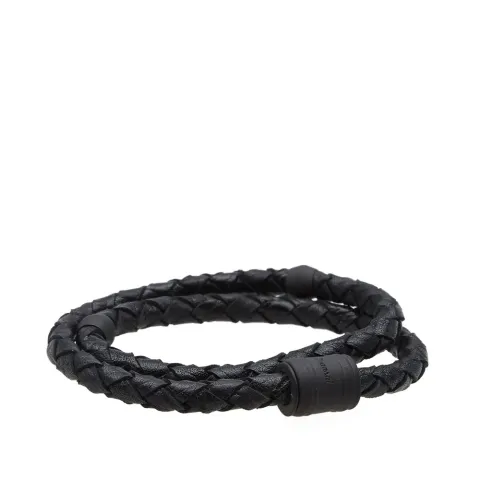 Black Casing Leather Bracelet