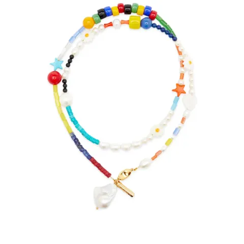 Double Wrap Beaded Necklace