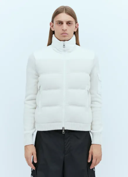 Padded Zip Up Cardigan