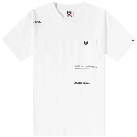 AAPE Now Silicone Badge Pocket T-Shirt
