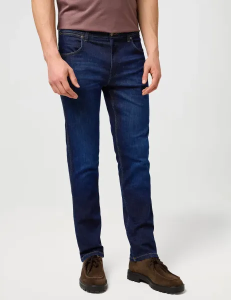 Wrangler Regular Fit Stretch Jeans Blue Denim