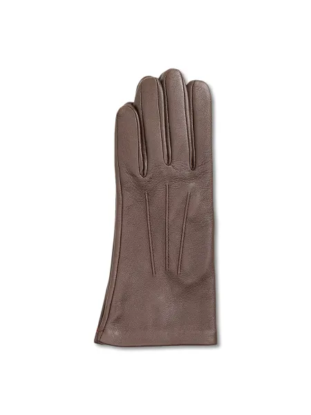 Dents Silk-Lined Felicity Leather Gloves - Mocca